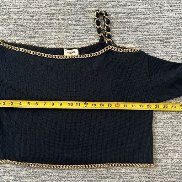 NWT L'AGENCE Jayden Chain Embellished Top XS - Picture 9 of 14